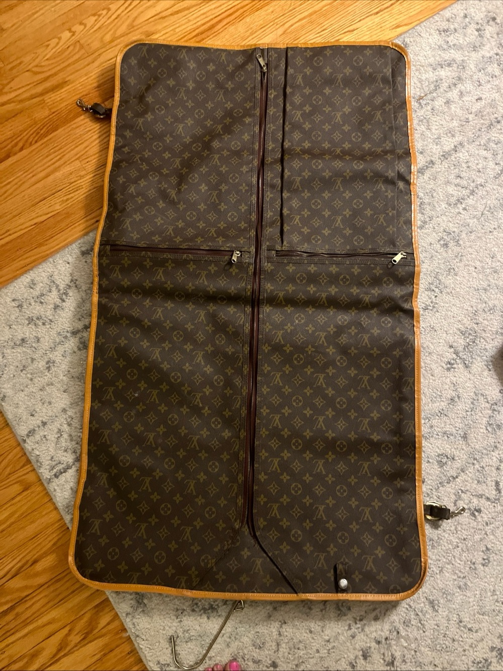 Louis Vuitton Monogram Canvas Garment Bag with Vachetta Trim - Dark Brown - Picture 6 of 14